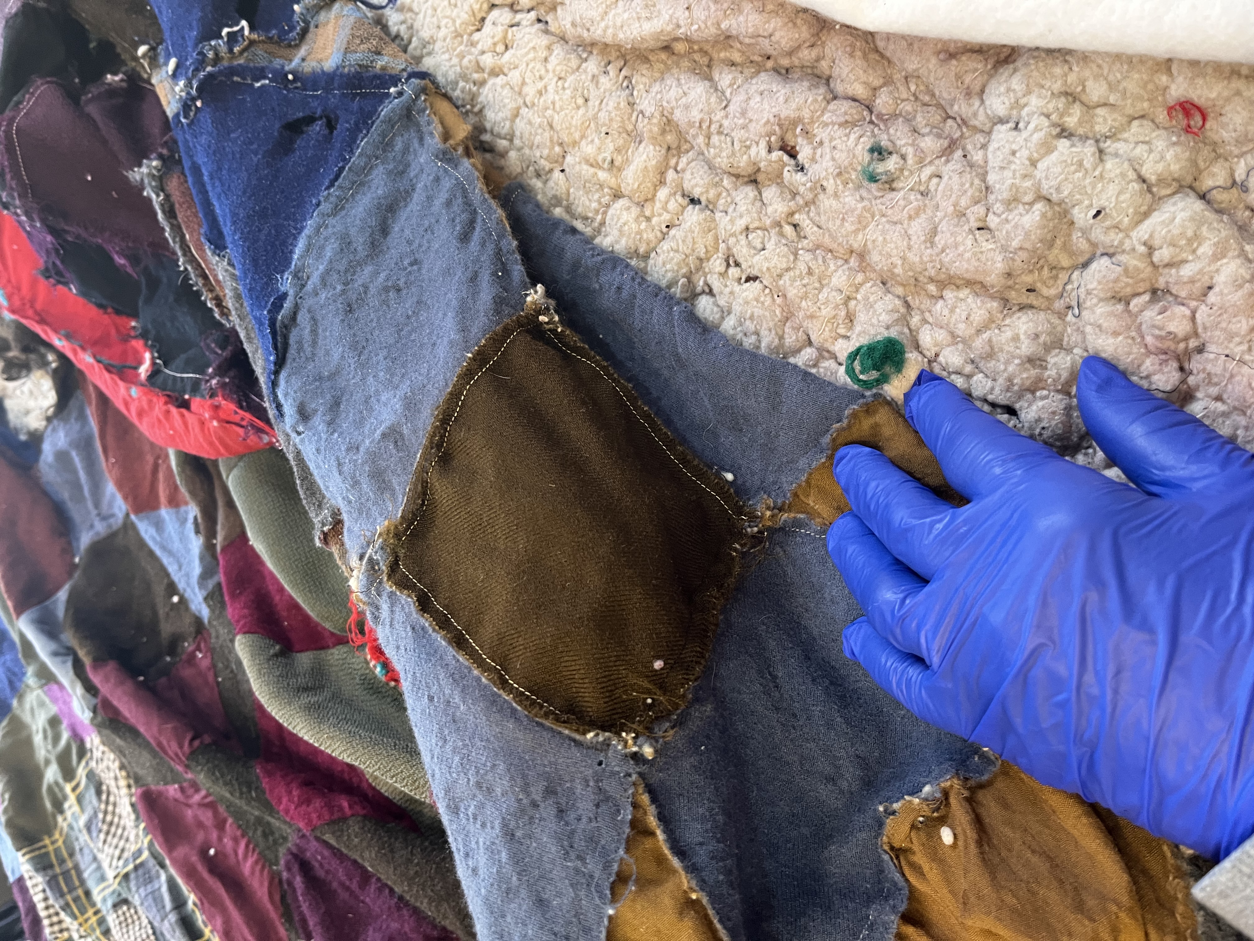 Deconstruction phase — layers opened and assessed with care